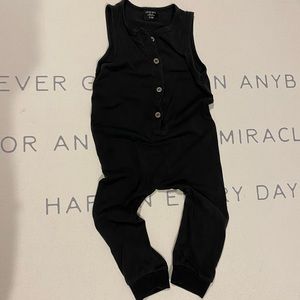 Black tank Little Bipsy Romper 12-18 months